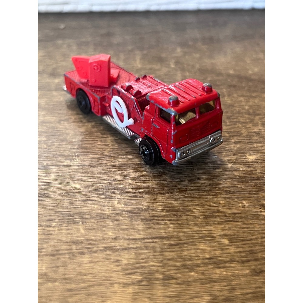 Vintage Zylmex P312 Red Ford Fire Truck Incomplete Loose Die Cast Hong Kong